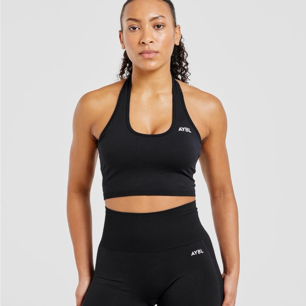 NWT AYBL Empower Seamless Halterneck Crop Top